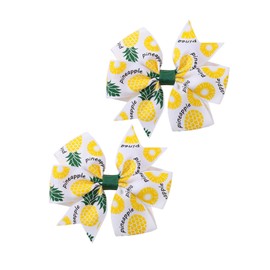Baby Girls Pineapple Bow Headband Pineapple Hair Clips Pin Pineapple Bow Headwear BBG43 (Bow-B0)