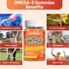 Omega 3 Gummies Supplement 1000mg, High Absorption DHA & EPA,
