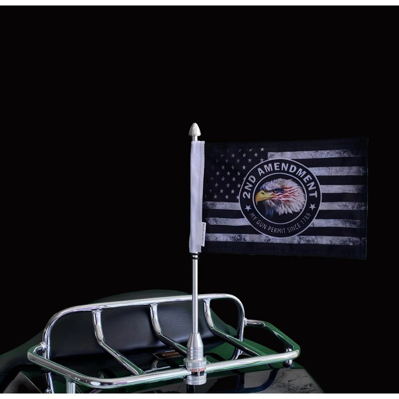 Hot Rides Durable Motorcycle Flag 2nd Amendment #2 My Gun