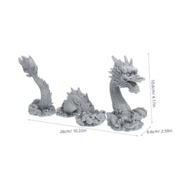 Ciieeo Sandstone Dragon Statue Chinese Dragon Decoration for Living Room Office