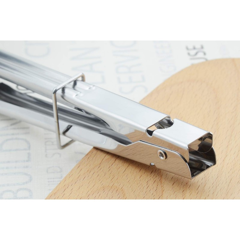 HINMAY Stainless Steel Spring Locking Food Tong Set Utility Metal