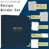 Recipe Binder with Clear Protective Plastic Sleeves, 8.5x11 3 Ring