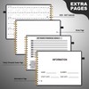 HAUTOCO Hardcover Bill Tracker Notebook Horizontal Monthly Bill Payment Organizer