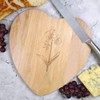 'Orchids' Wooden Heart Shaped Chopping/Cutting Board (WB00081120)
