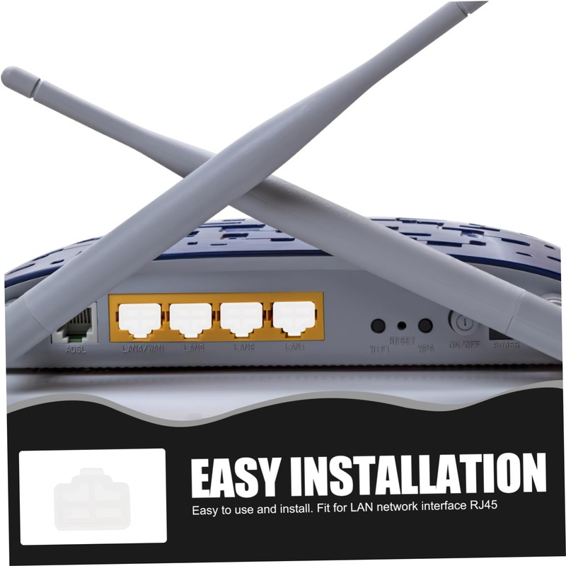 OSALADI 50pcs Ethernet Hub Port Dust Caps Dust Protector for