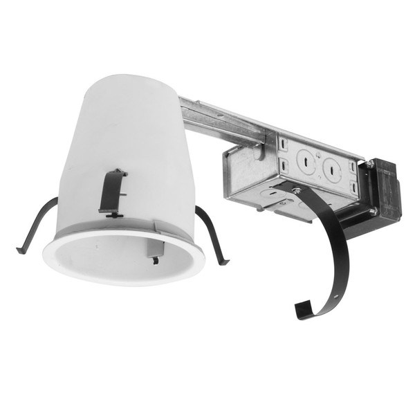 H1499 4 in. Steel Recessed Lighting Housing for Remodel Shallow Ceiling, Low-Voltage, No Insulation Contact, Air-Tite