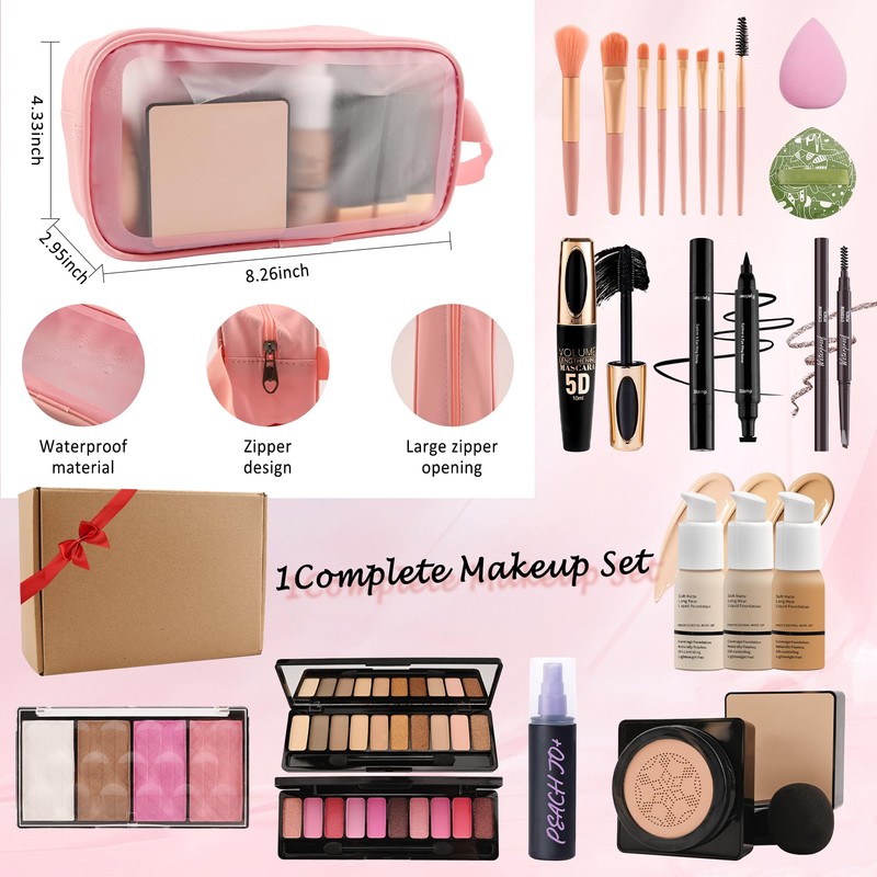 All in One Makeup Kit for Women Full Kit,Travel Makeup