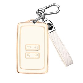 FT FUNTOR Golden Edge Black and White Key Holder, 1 white