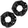 BOOMTOP Pack of 2 Glitter Hair Bobbles Hair Scrunchies New