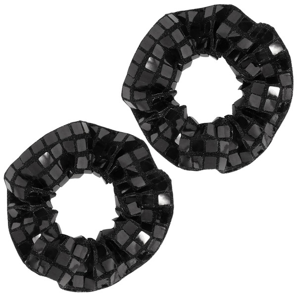 BOOMTOP Pack of 2 Glitter Hair Bobbles Hair Scrunchies New