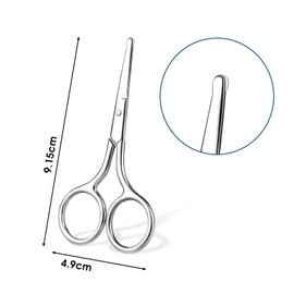 Nose Hair Eyebrow Scissors, Mini Scissors, False Eyelash Scissors, Unisex, Stainless Steel, Durable, Versatile