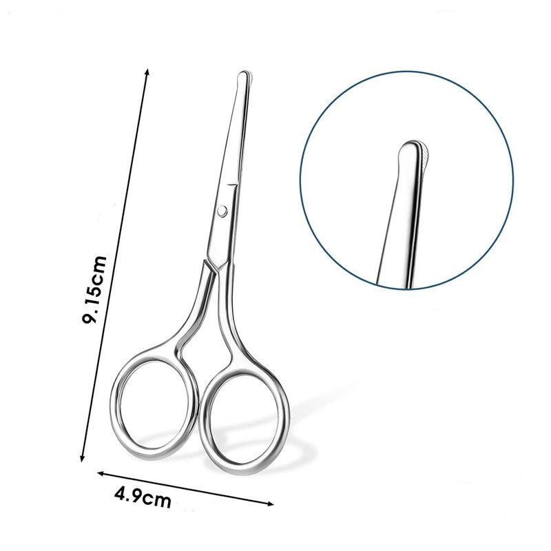 Nose Hair Eyebrow Scissors, Mini Scissors, False Eyelash Scissors, Unisex,