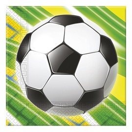 Fußball Feier 2-lagige Papierservietten 33x33cm [German Version]