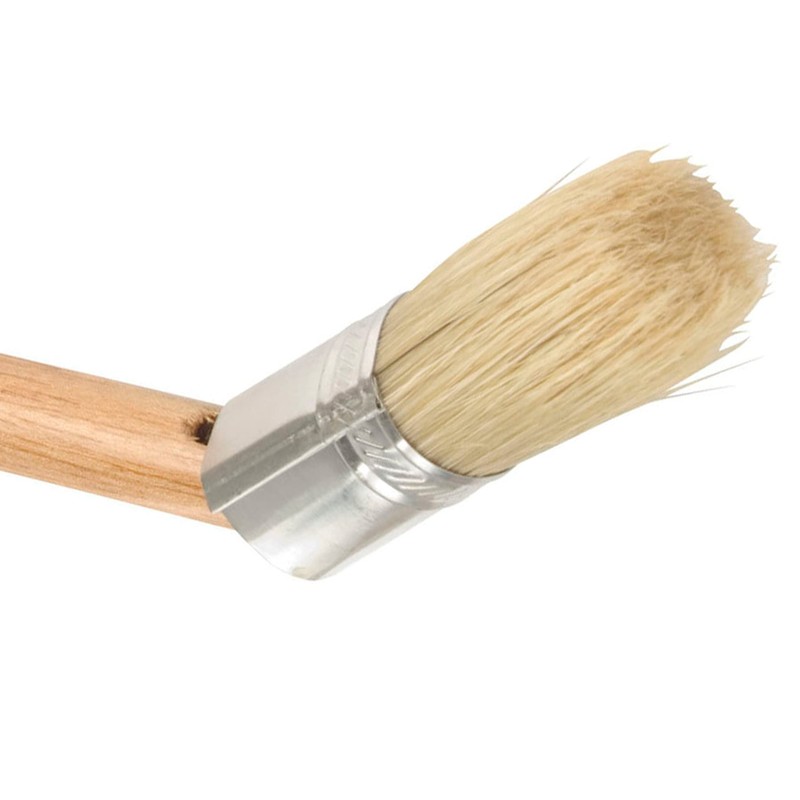 Steelman Euro Lube Angled Applicator Brush with Stiff Bristles for