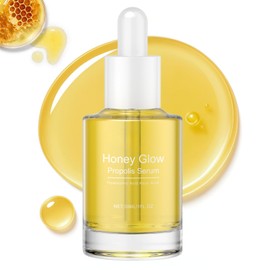 Propolis Serum 30ml with Hyaluronic Acid & Kojic Acid - Lightweight Brightening Face Serum for Dull Skin, Refines Pores, Dark Spot Remover for Face Care, Create Glass Skin