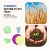 Homienly 40-Piece Kichen Dinnerware Set, Wheat Straw Dinnerware Set, Plates,