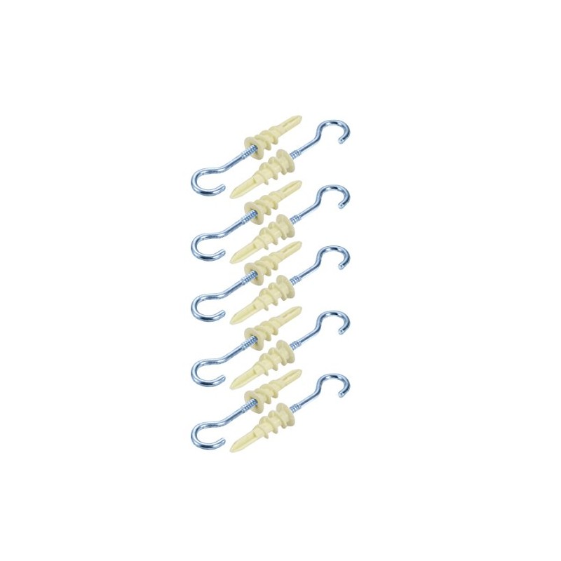 uxcell 10Pcs Self Drilling Drywall Anchor 14mm Inner Dia Zinc