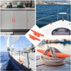 Orange Nylon Boat Cleat 6 Inch, 4 Pack Dock Cleat