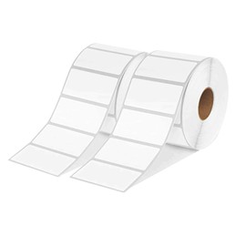 Hybsk 2x1 inch Direct Thermal Labels for Barcodes, Address,Compatible with Rollo Label Printer & Zebra Desktop Printers (2"x1", 2 Rolls)