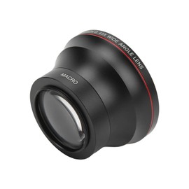 49mm 0.43X Professional HD Wide Angle Camera Lens with Detachable Macro Lens Compatible with 49mm 2.0" Thread Caliber, 82mm 3.2" Threaded Aperture Filter for Portrait and Lands