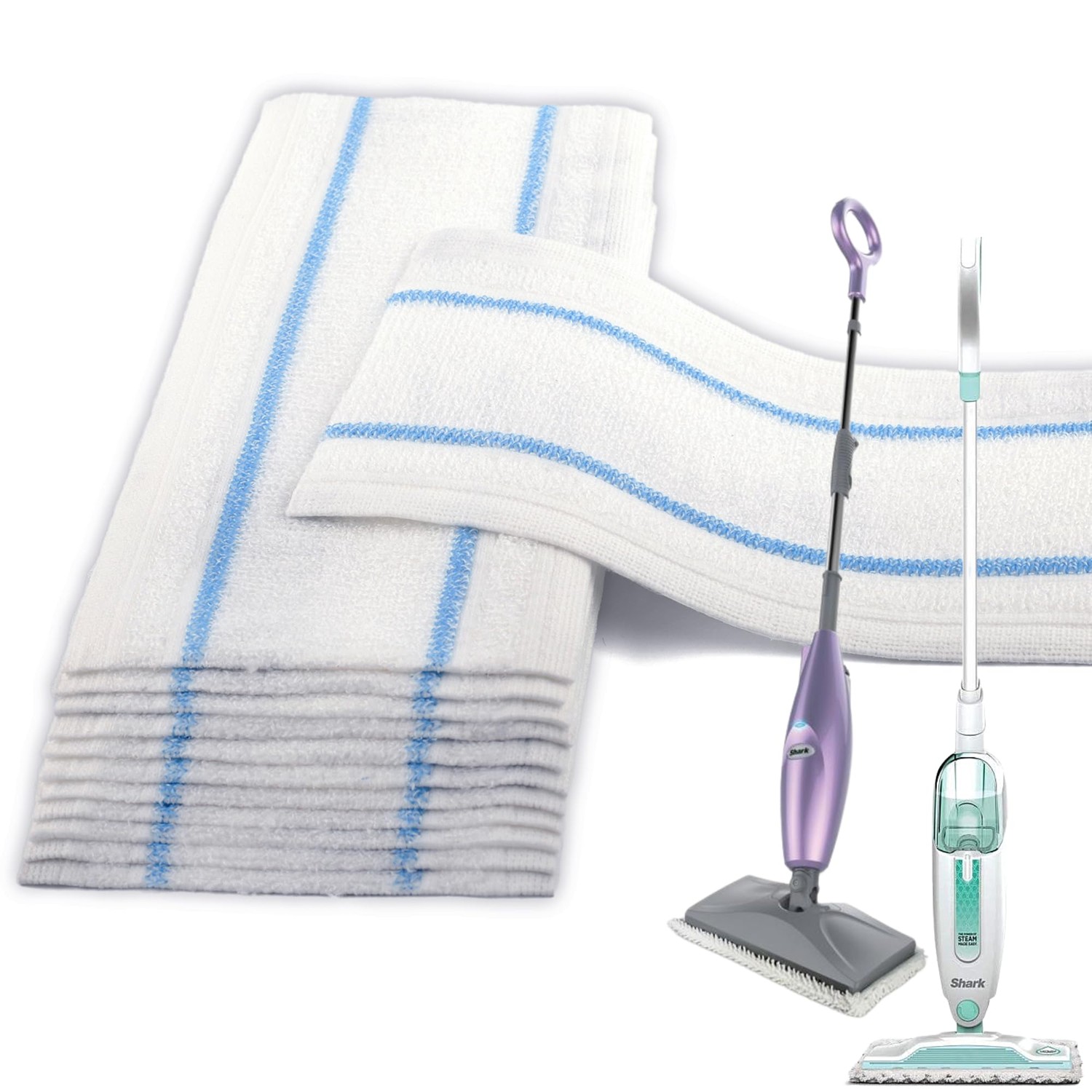 Flammi Semi-Disposable Microfiber Mop Pads Compatible with Shark S1000 ...