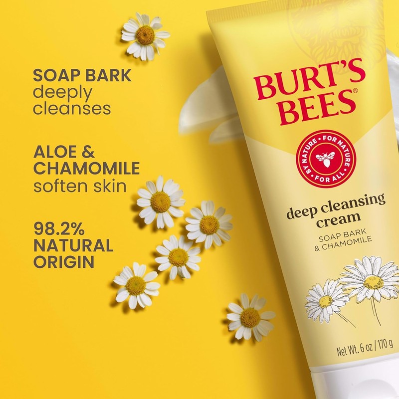 Burt's Bees Face Wash Deep Facial Cleansing Cream College Back-to-School