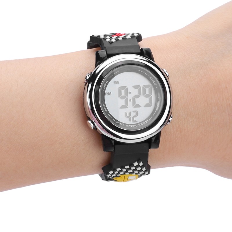 Multifunction Electronic Wrist Watches Luminous Waterproof Cartoon LED Children Watch