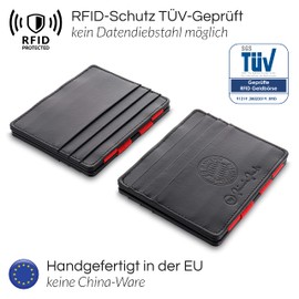 Jaimie Jacobs Flap Boy FC Bayern Munich Edition Magic Wallet Leather, black, Without coin compartment