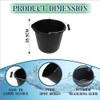 Black Plastic Builders Bucket 3 Gallon 14 Litre Water Mixing