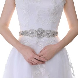 Trixy Bridal Wedding Belt Sash, Bridal Belt Hand Rhinestone Wedding Belt for Bride ...
