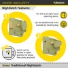Sterling NLS201 Narrow Traditional Champagne Nightlatch