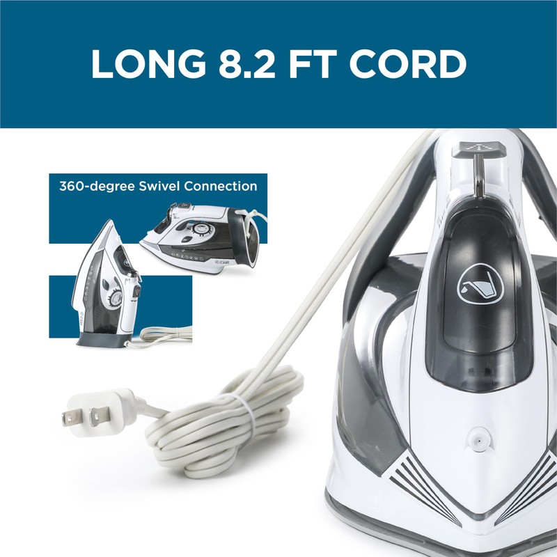 Commercial Care Clothing Steam Iron, 1800 Watts Steamer for Clothes,