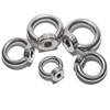 HOUSON 12 Pieces M5 Eye Bolts，304 Stainless Steel Eye Bolts