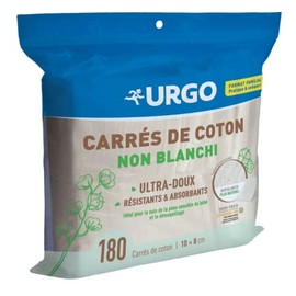Urgo Non-Bleached Cotton Squares 10 x 8cm 180 Squares