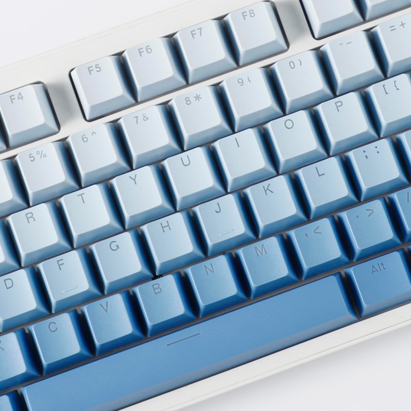 YMDK Gradient Keycaps Thick PBT Keycap, Top Lit Shine Through