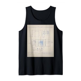 Haptic Feedback Device Blueprint Tank Top