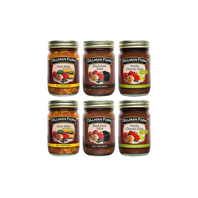 Dillman Farm 6 Piece Classic Salsa Variety Pack - (3