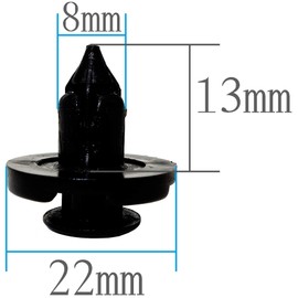 20pcs 8mm Push Rivets for Nissan 20pcs Auto Parts Repair Parts Fastener Clips Bumper Fender Clips