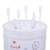 HOMEFOX Cotton Swabs Spiral Pointed - 600 Count Organic Cotton