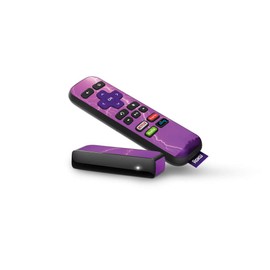 MightySkins Skin Compatible with Roku Express Remote - Purple Lightning | Protective, Durable, and Unique Vinyl Decal wrap Cover | Easy to Apply, Remove, and Change Styles | Made in The USA