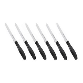 Tescoma 862011 Tafelmesser, Edelstahl, Silber/schwarz, 27.7 x 10.8 x 2.8 cm