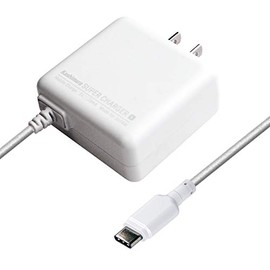 Kashimura NAC-005 Type-C 3A AC Charger, 3.3 ft (1 m), White, Flexible Cable, Built-in Overcurrent Protection Circuit
