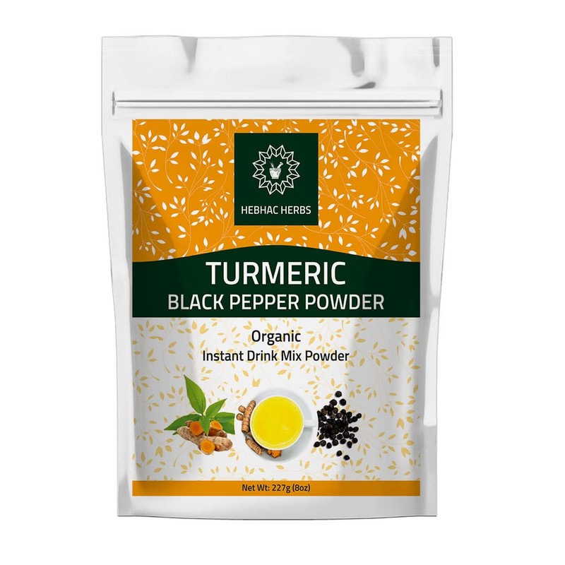 Turmeric Curcumin with Black Pepper Powder 227g (8oz) - Instant