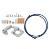 Extruder Kit Gray Aluminum 3D Printer Accessories PTFE Tube Spring