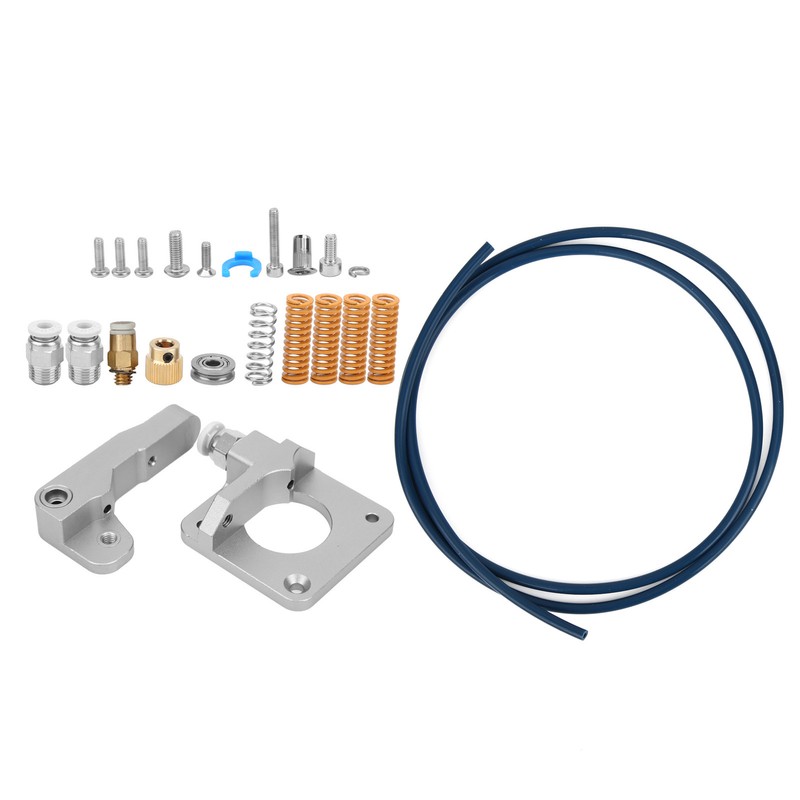 Extruder Kit Gray Aluminum 3D Printer Accessories PTFE Tube Spring