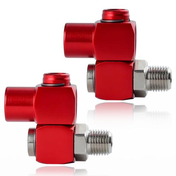 LEONTOOL 2 Pack Swivel Air Fittings 1/4" NPT 360 Degree