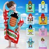 Kids Hooded Bathrobe Beach Towel for Babies & Children (a21) Rabbit + 60*120 3ea