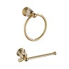 WOLIBEER Crystal Gold Toilet Paper Holder Hand Towel Ring Crystal