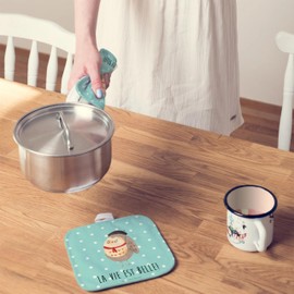 Mr. & Mrs. Panda Pot Holder Owl France Gift Pot Holder Funny Pot Holder Set French Hibou Béret