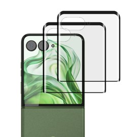 (2 Pack) for Motorola Razr 2024/2025 Front Screen Protector, 3D Curved Full Cover Tempered Glass 9H Hardness Anti Scratch Bubble Free Screen Protector for Razr 2024/2025